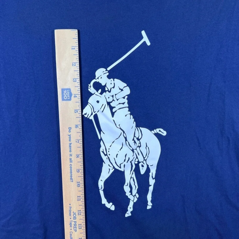 Polo Ralph Lauren Mens Navy Blue Big Pony Graphic T-Shirt 3XB